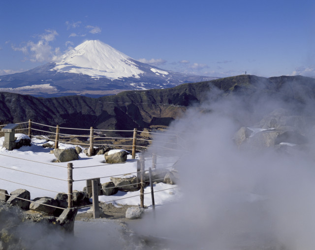 大涌谷６「大涌谷からの富士山」